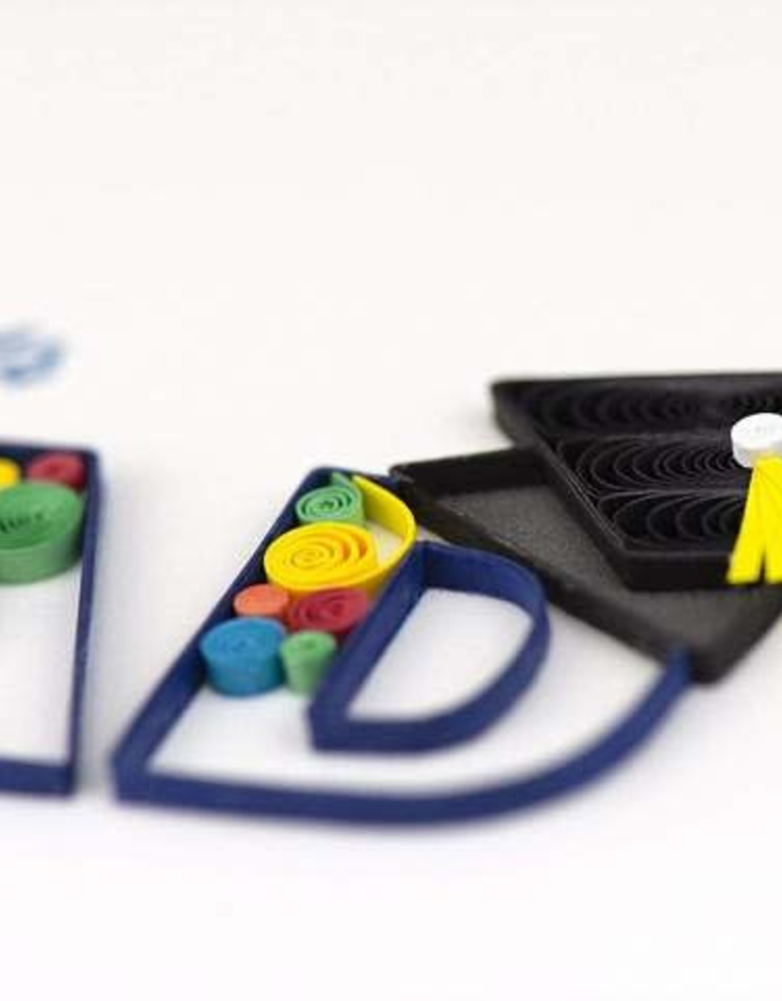 Quilling Card Quilled Congrats Grad Swirl Card