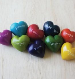 Venture Imports Word Hearts - Diversity, Blue
