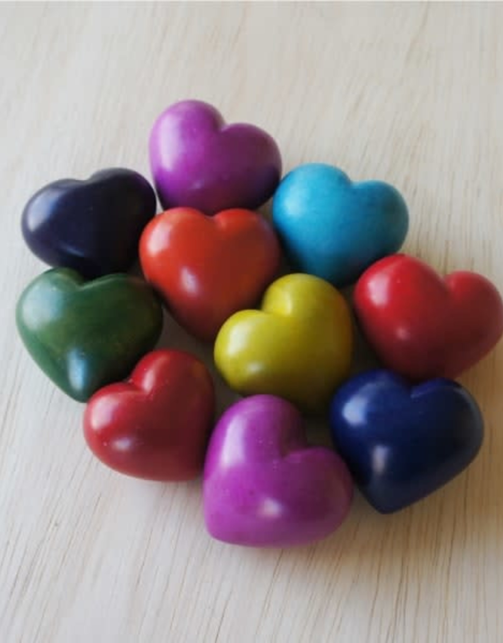 Venture Imports Colorful Plain Heart