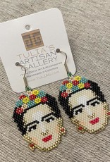 Tulia Artisans Frida Kahlo Earrings - Beaded