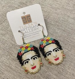 Tulia Artisans Frida Kahlo Earrings - Beaded