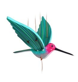 Tulia Artisans Hummingbird Flying Mobile - PINK (Anna's)