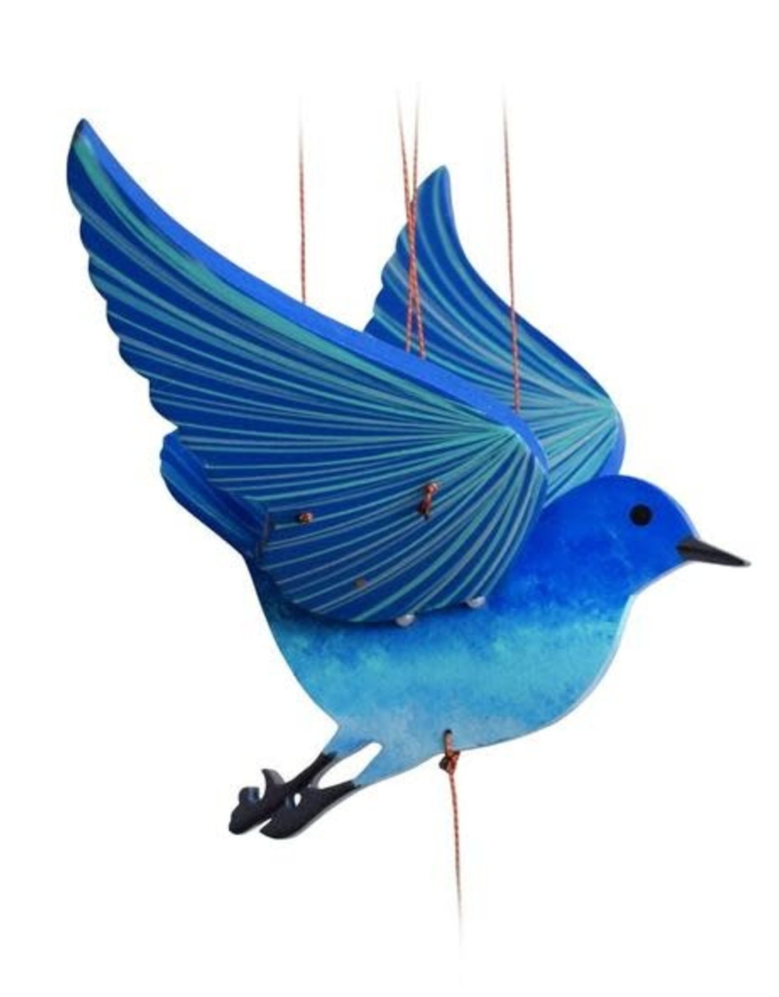 Tulia Artisans Blue Bird of Happiness Flying Mobile