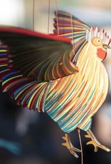 Tulia Artisans Chicken Rooster Flying Mobile