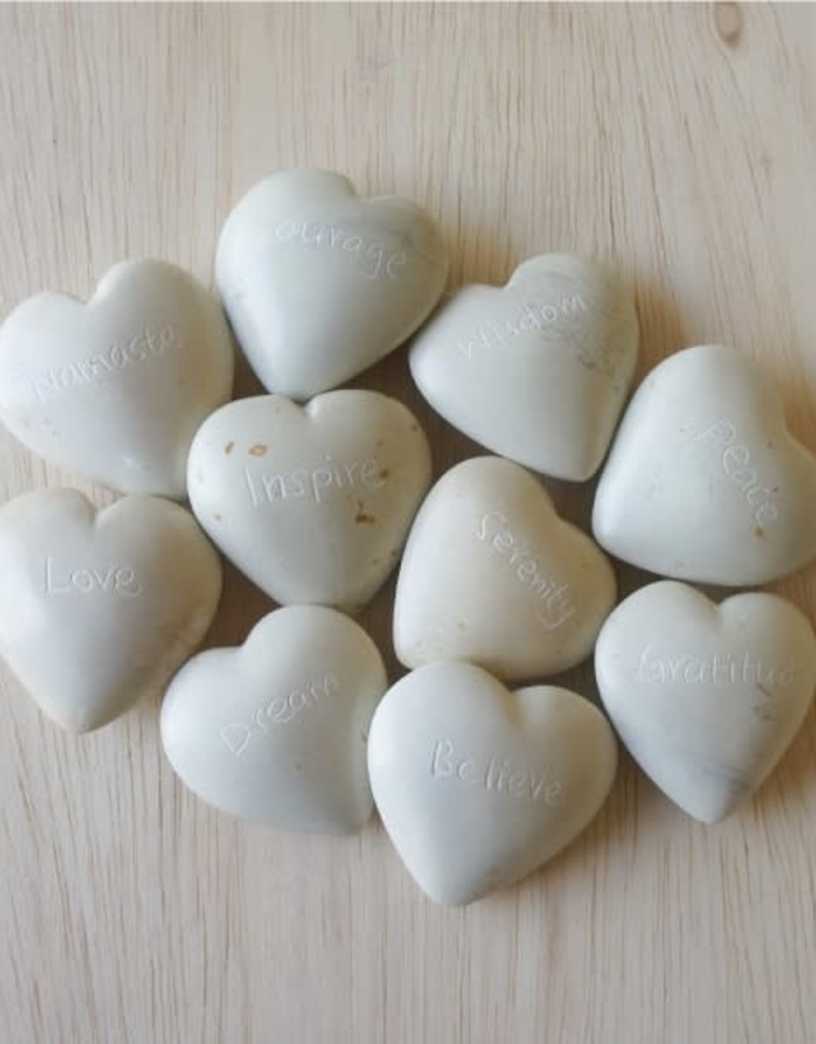 Venture Imports Large Flat  Heart  (Pale)