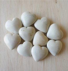 Venture Imports Large Flat  Heart  (Pale)