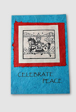 Ganesh Himal Windhorse Peace Card with Peace Flags (Inside)