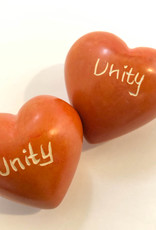 Venture Imports Word Hearts - Unity, Orange