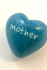 Venture Imports Word Hearts - Mother, Pale Blue