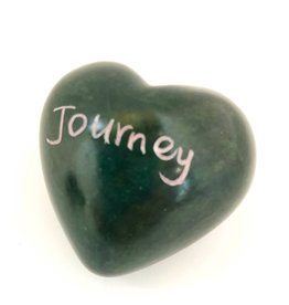 Venture Imports Word Hearts - Journey, Green