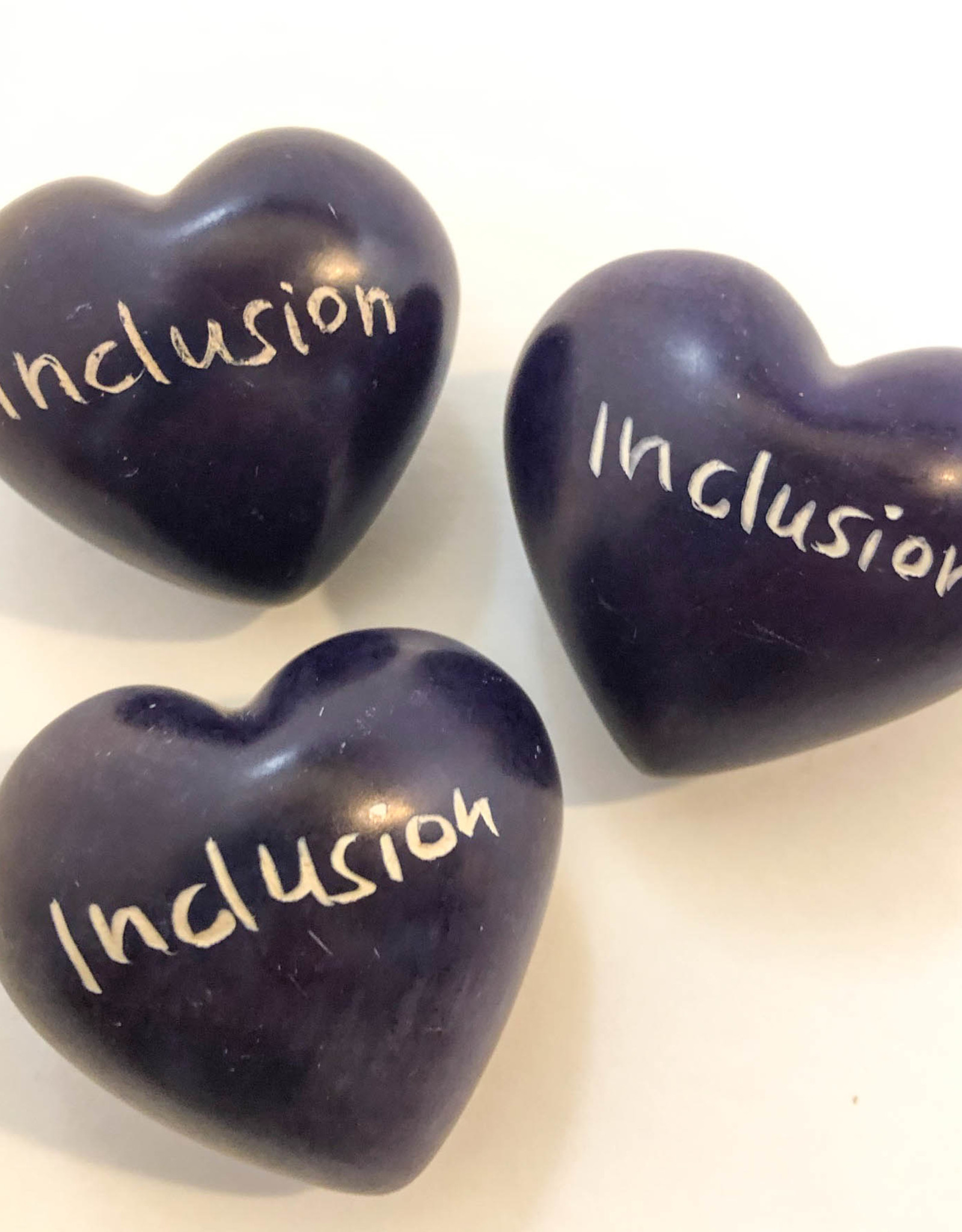 Venture Imports Word Hearts - Inclusion, Purple