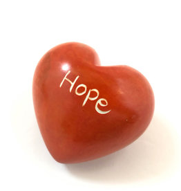 Venture Imports Word Hearts - Hope, Orange