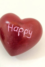Venture Imports Word Hearts - Happy