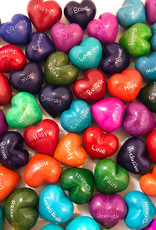 Venture Imports Word Hearts - Faith, Green or Red