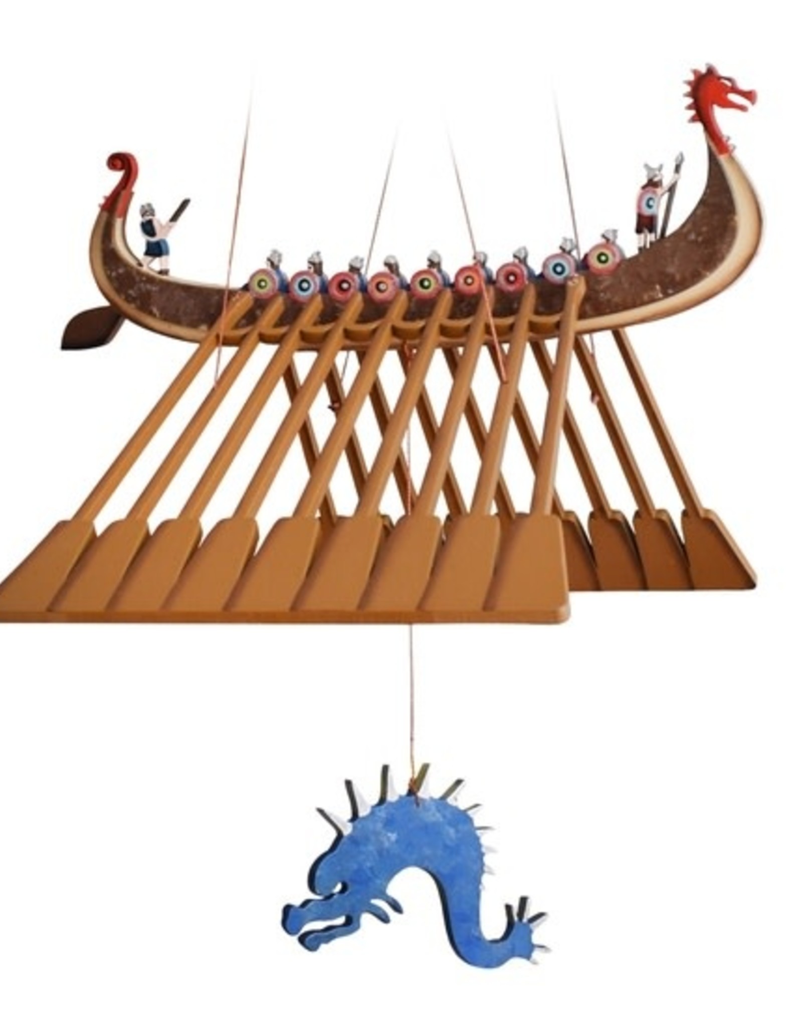 Tulia Artisans Viking Ship Flying Mobile