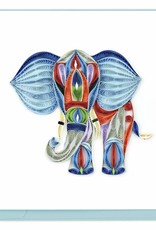 Quilling Card Quilled Abstract Elephant Greeting Card