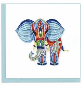 Quilling Card Quilled Abstract Elephant Greeting Card