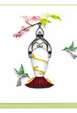 Quilling Card Quilled Hummingbird Feeder Greeting Card