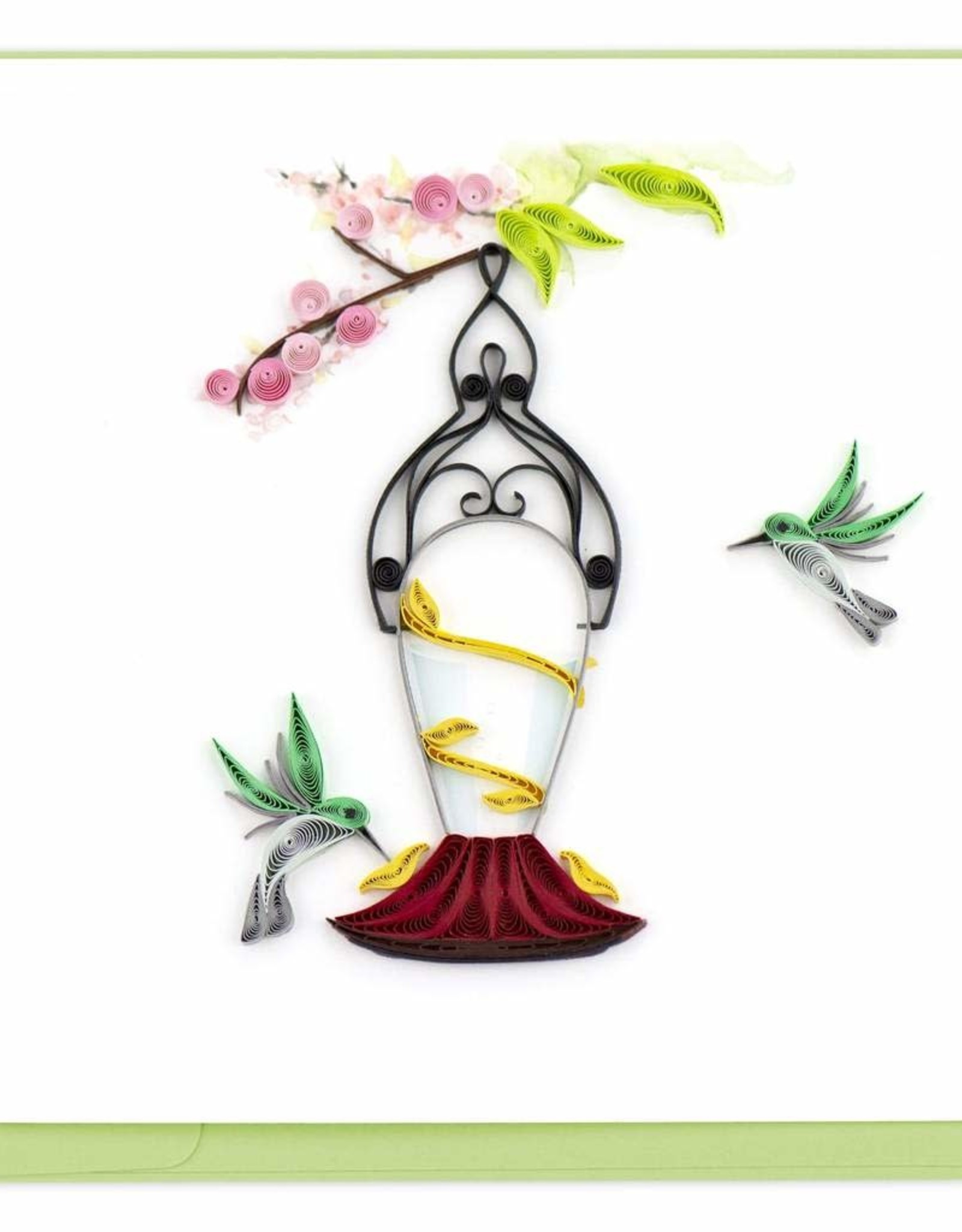 Quilling Card Quilled Hummingbird Feeder Greeting Card