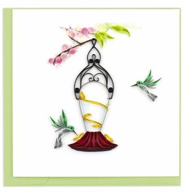 Quilling Card Quilled Hummingbird Feeder Greeting Card