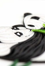 Quilling Card Quilled Two Pandas Card