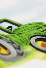 Quilling Card Quilled Green Tractor Greeting Card