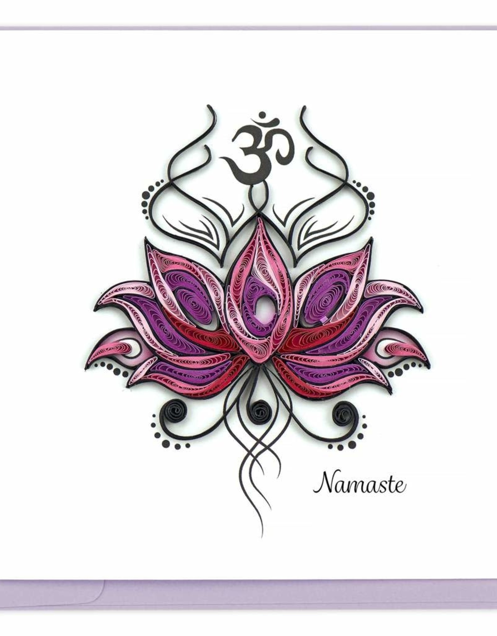 Quilling Card Quilled Namaste Greeting Card