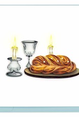 Quilling Card Quilled Shabbat Shalom Glass Card
