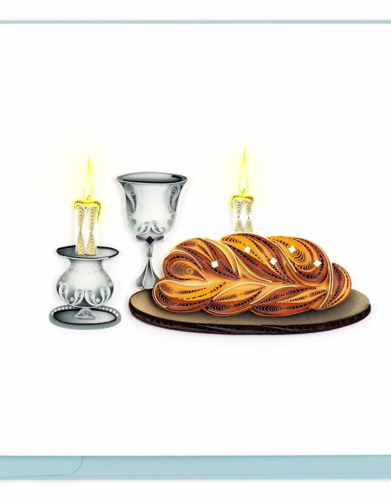 Quilling Card Quilled Shabbat Shalom Glass Card