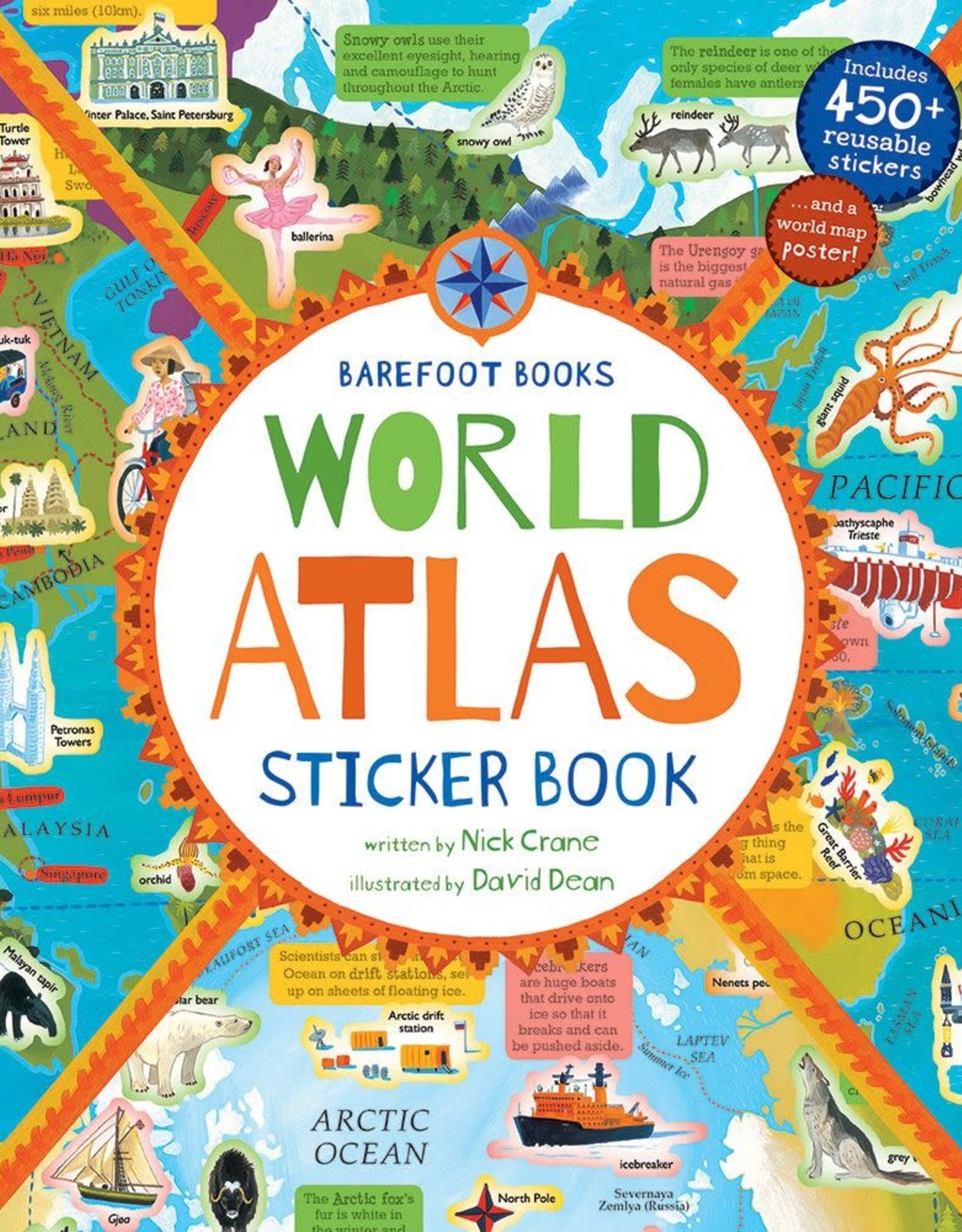 Barefoot Books Barefoot Books World Atlas Sticker Book (Paperback)