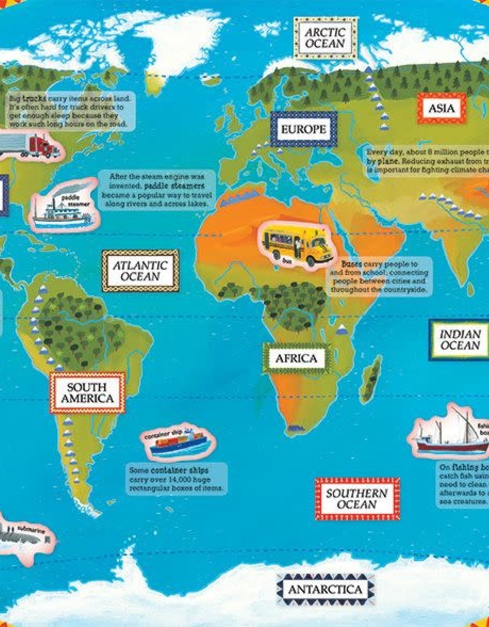 Barefoot Books Barefoot Books World Atlas Sticker Book (Paperback)