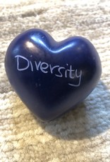 Venture Imports Word Hearts - Diversity, Blue