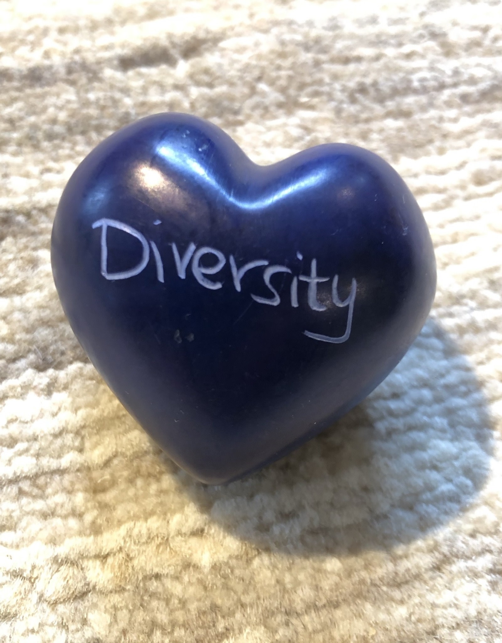 Venture Imports Word Hearts - Diversity, Blue