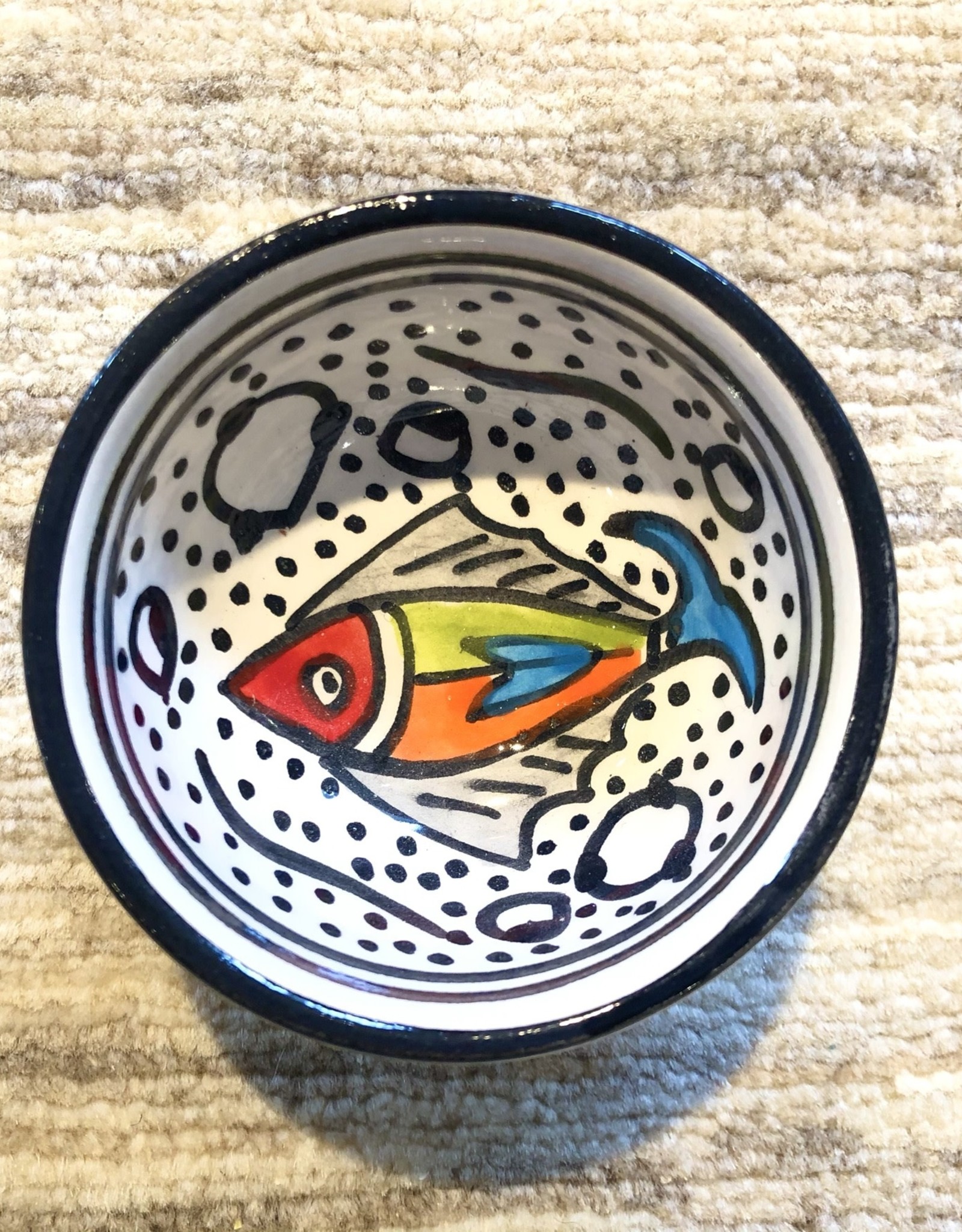Sobremesa Rainbow Fish Tiny Ceramic Bowl