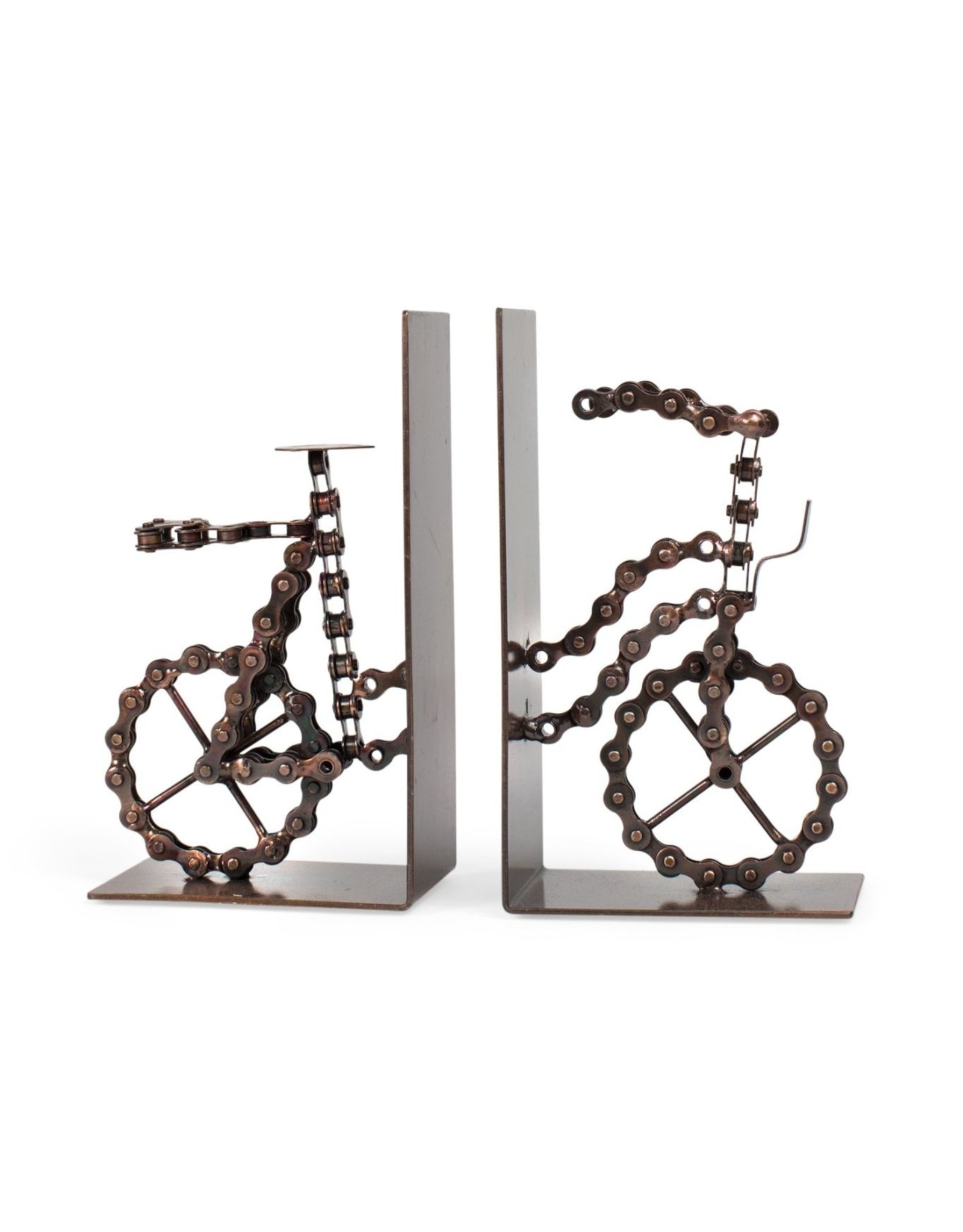 Ten Thousand Villages Bicycle Chain Bookends