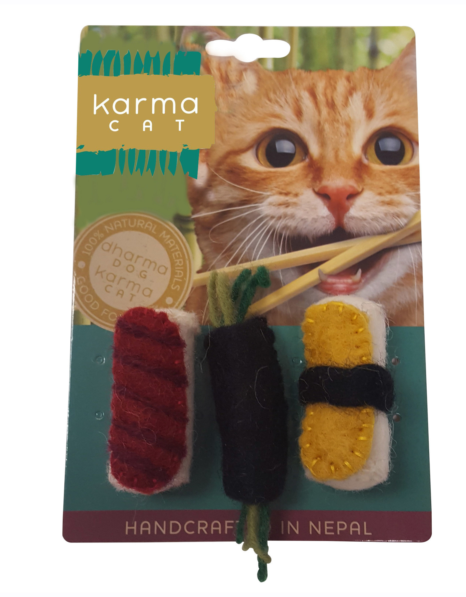 Dharma Dog Karma Cat Sushi Cat Toy