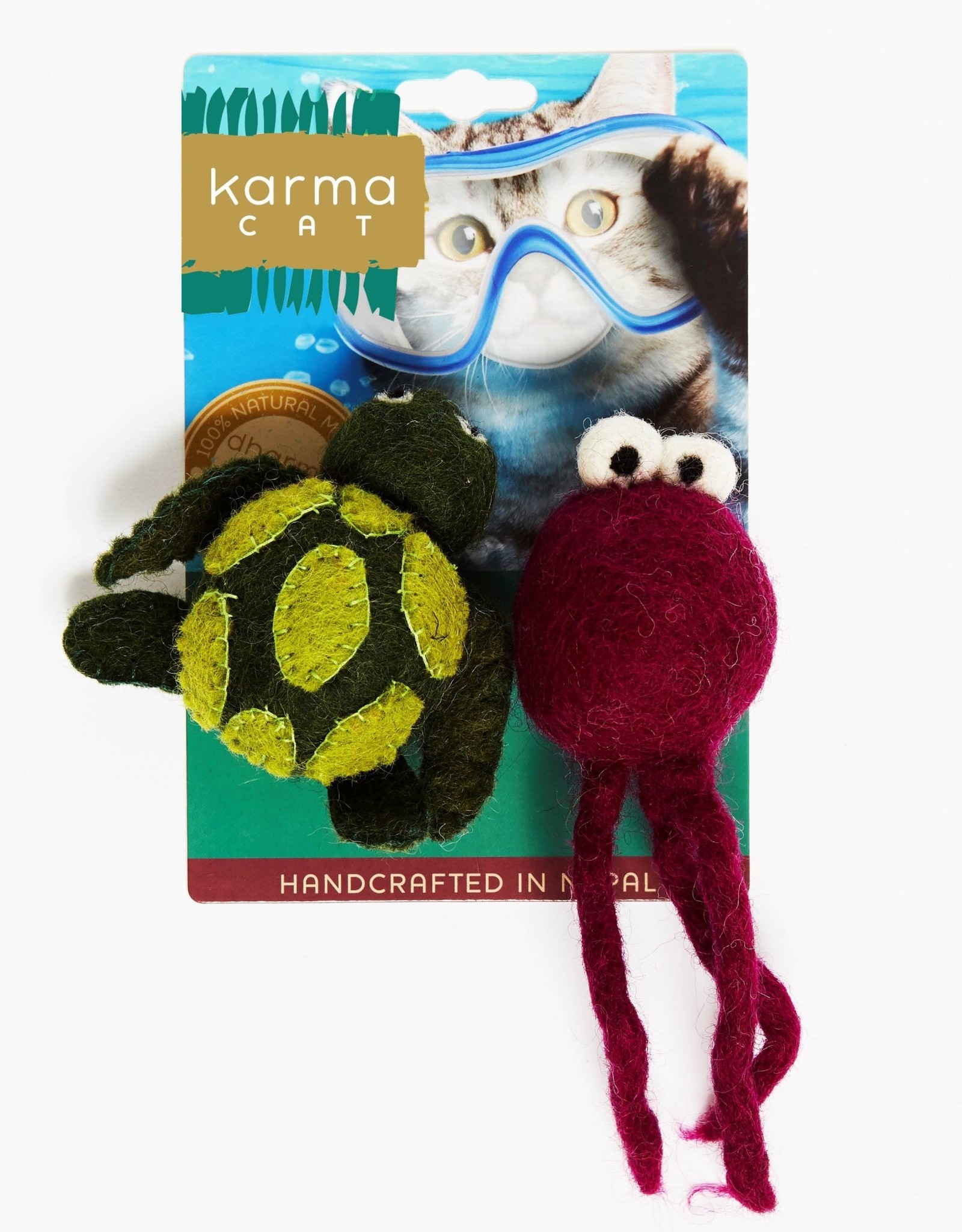 Dharma Dog Karma Cat Turtle & Jellyfish Cat Toys