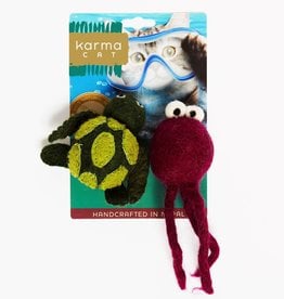 Dharma Dog Karma Cat Turtle & Jellyfish Cat Toys