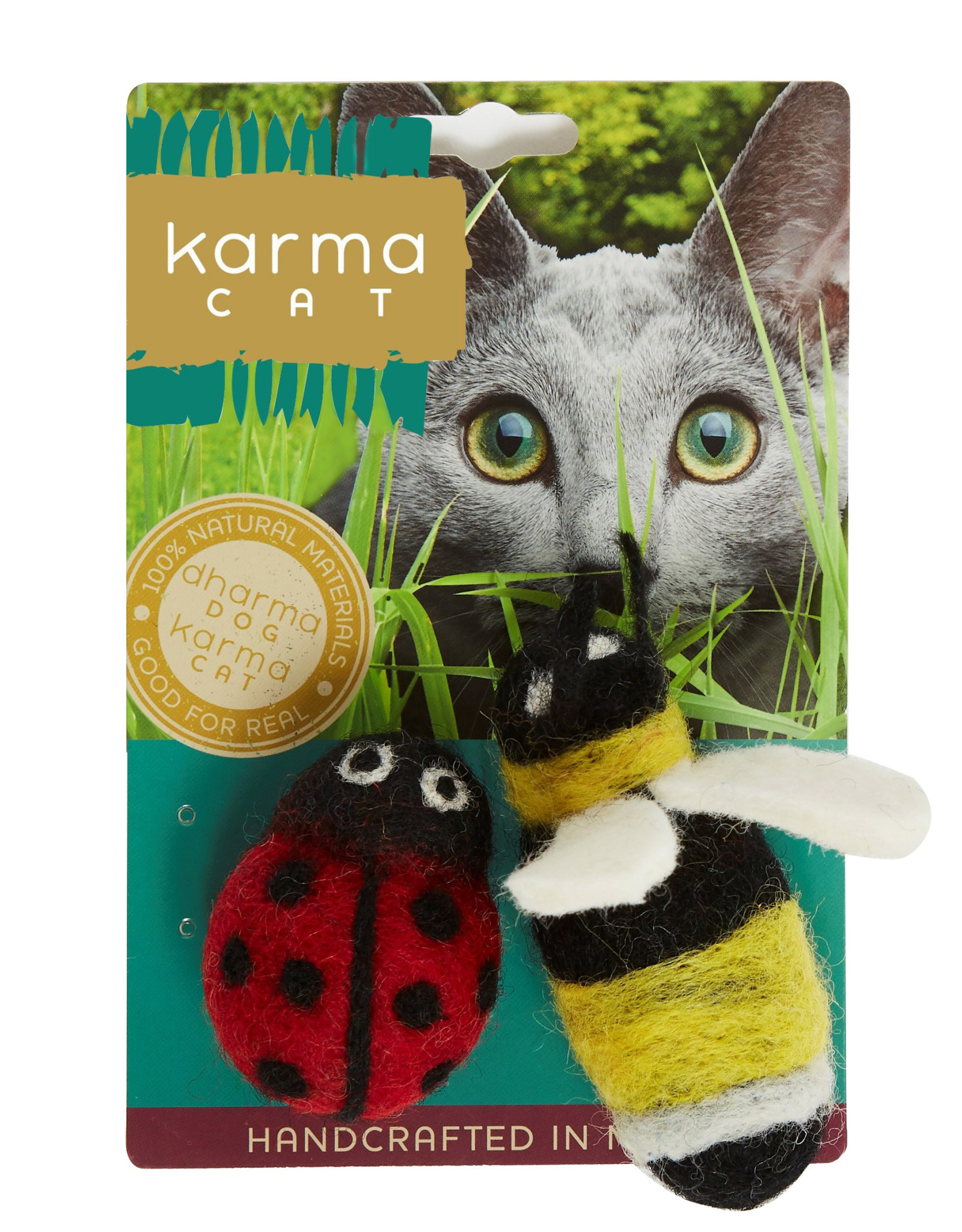 Dharma Dog Karma Cat Ladybug & Bee Cat Toys