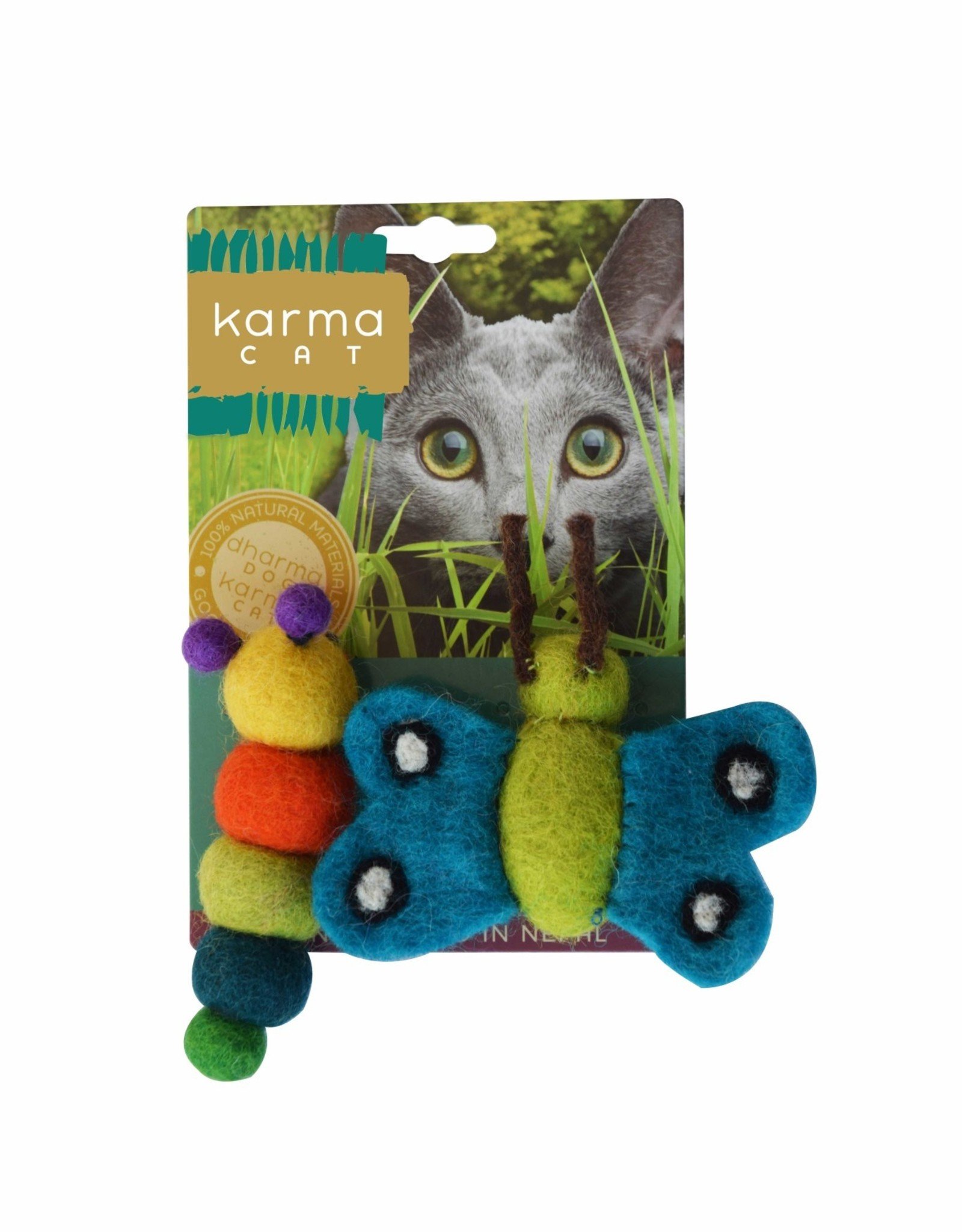 Dharma Dog Karma Cat Caterpillar & Butterfly Cat Toys