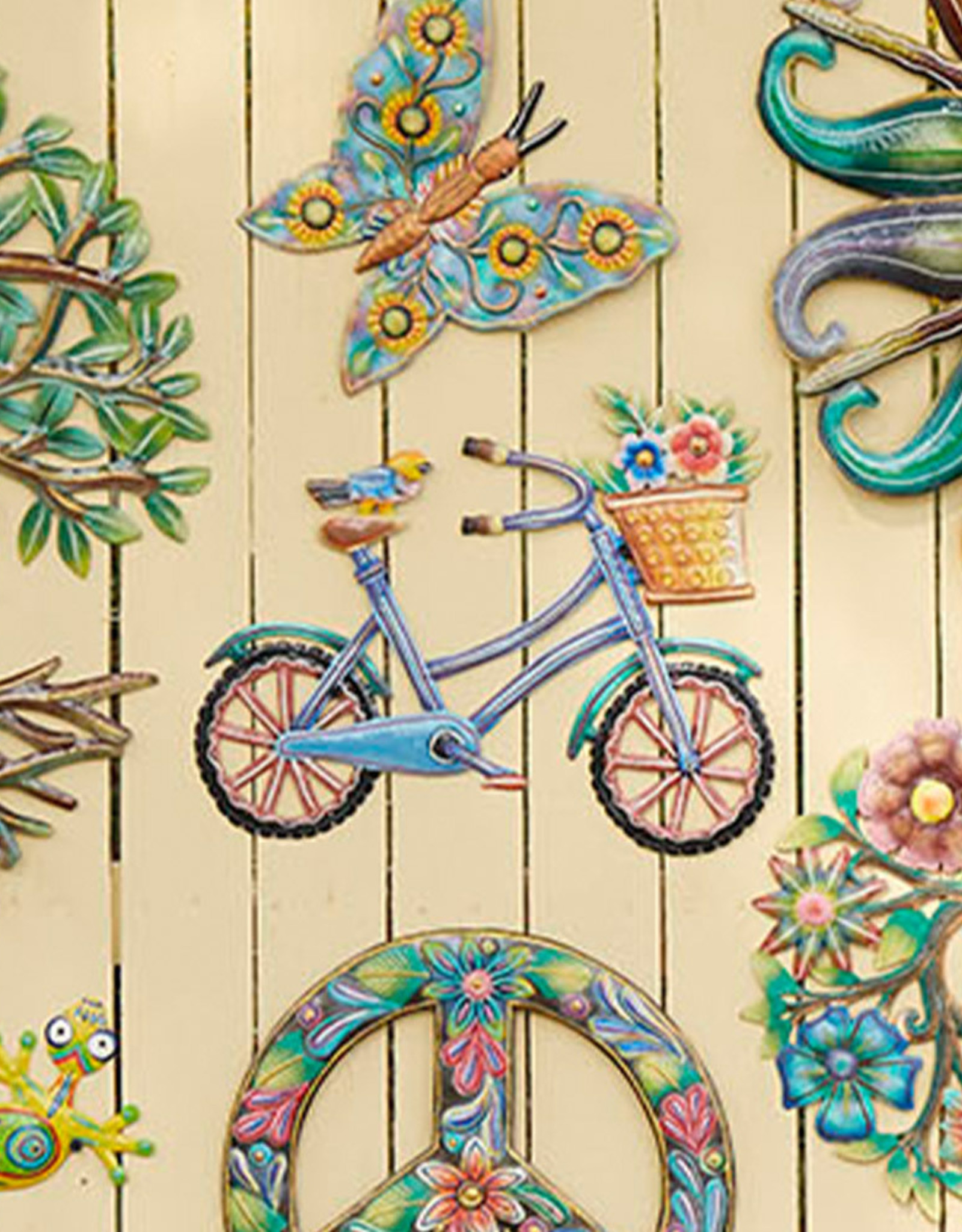 Serrv Bird on a Bike Wall Art