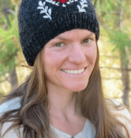 Ganesh Himal Knit Hat with Embroidered heart