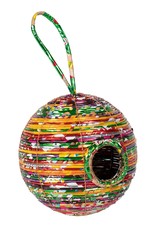 Ten Thousand Villages Round Recycled Birdhouse