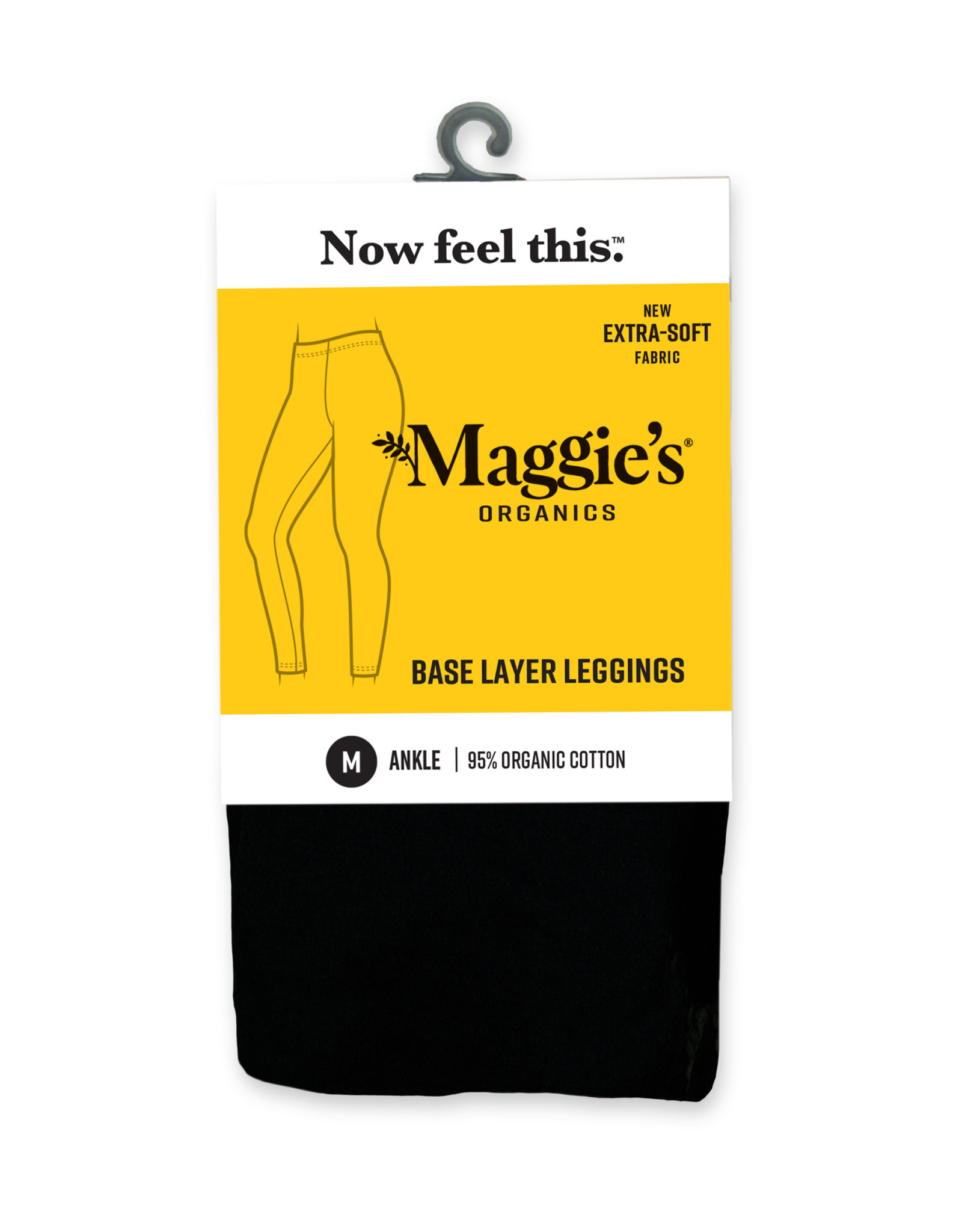 Maggie's Organics Base Layer Leggings Ankle Organic Cotton (Black)