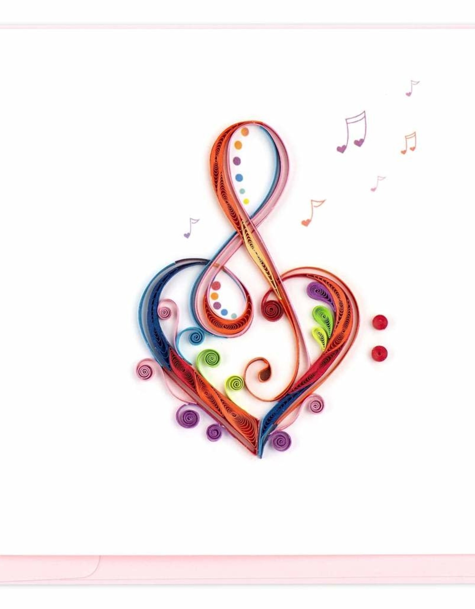 Quilling Card Quilled Love Song Greeting Card