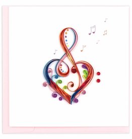 Quilling Card Quilled Love Song Greeting Card