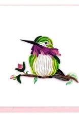 Quilling Card Quilled Calliope Hummingbird Greeting Card
