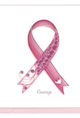 Quilling Card Quilled Breast Cancer Ribbon Card