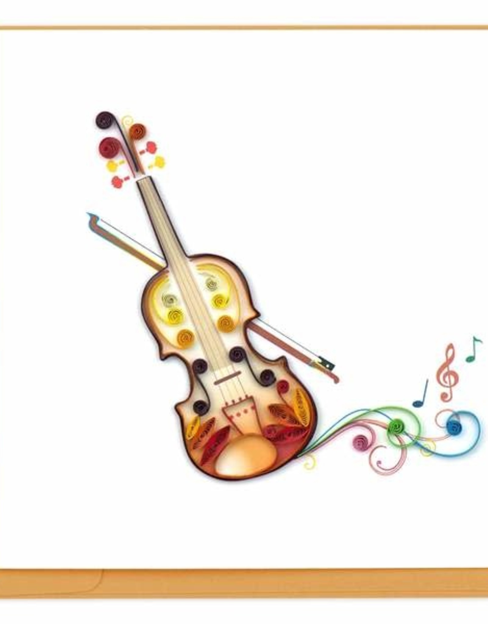 Quilling Card Quilled Violin Greeting Card