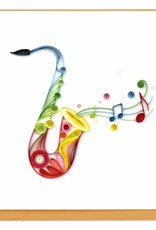 Quilling Card Quilled Saxophone Greeting Card